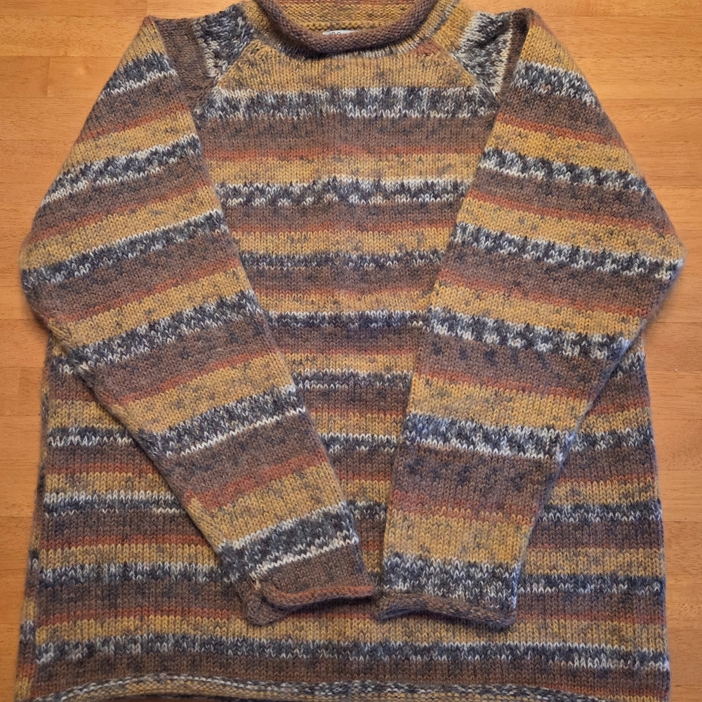 Striped Multicolor Alpaca Sweater